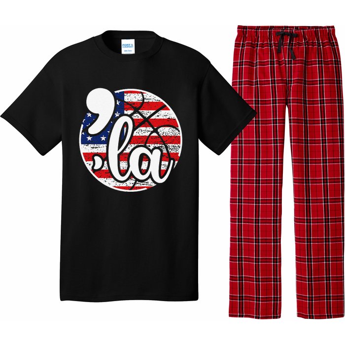 Comma La For Basketball Fans Pajama Set