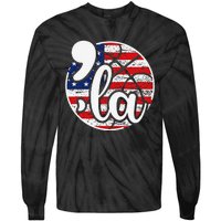 Comma La For Basketball Fans Tie-Dye Long Sleeve Shirt