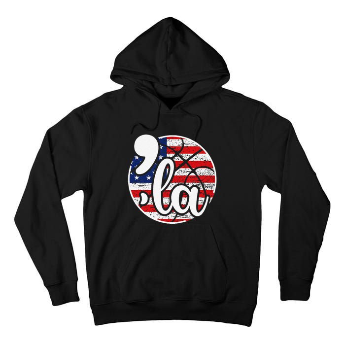 Comma La For Basketball Fans Tall Hoodie