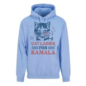 Cat Ladies For Kamala Funny Cat President Kamala Harris 2024 Unisex Surf Hoodie