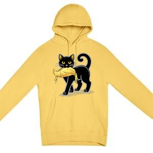 Cat Ladies For Kamala Harris Donald Trump 2024 Premium Pullover Hoodie