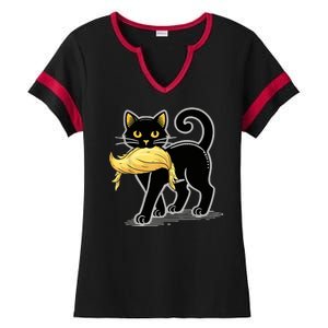 Cat Ladies For Kamala Harris Donald Trump 2024 Ladies Halftime Notch Neck Tee