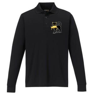 Cat Ladies For Kamala Harris Donald Trump 2024 Performance Long Sleeve Polo