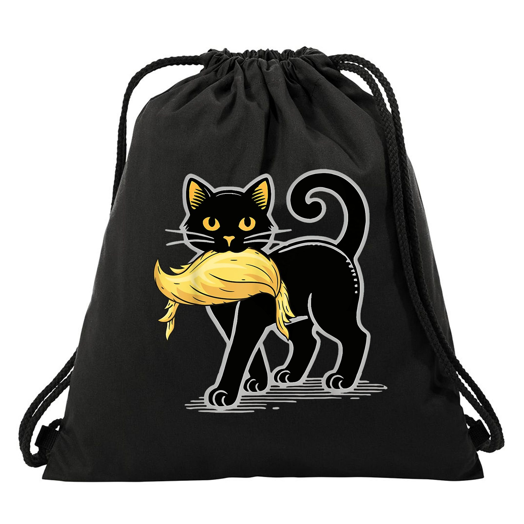 Cat Ladies For Kamala Harris Donald Trump 2024 Drawstring Bag