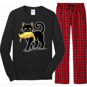 Cat Ladies For Kamala Harris Donald Trump 2024 Long Sleeve Pajama Set