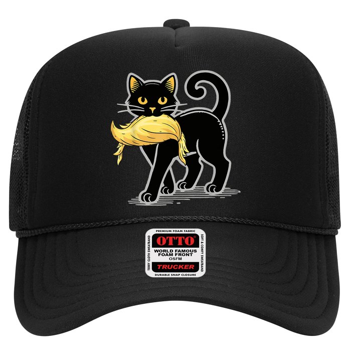 Cat Ladies For Kamala Harris Donald Trump 2024 Trucker Hat