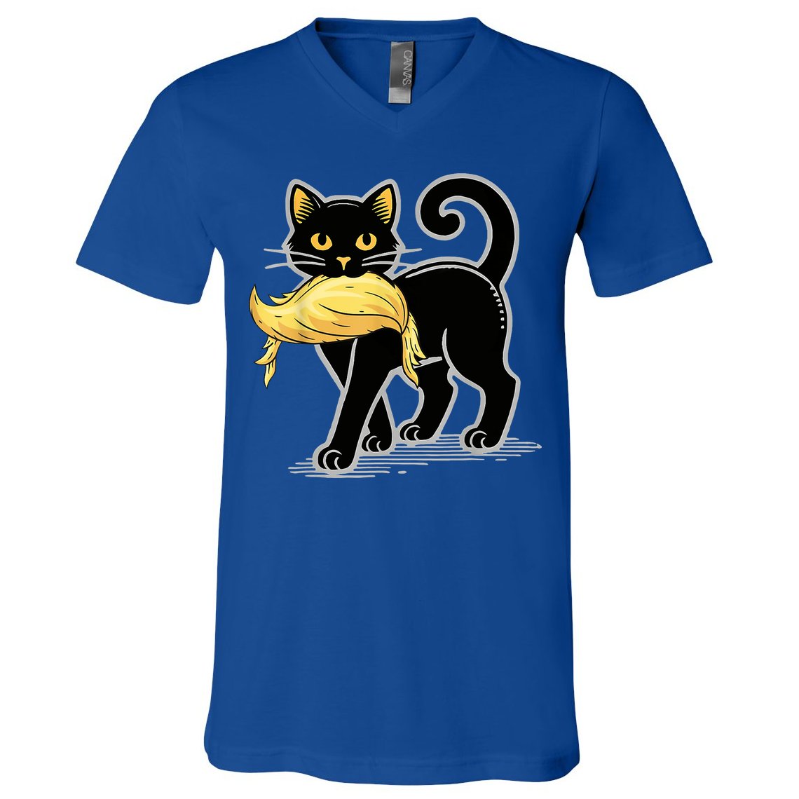 Cat Ladies For Kamala Harris Donald Trump 2024 V-Neck T-Shirt