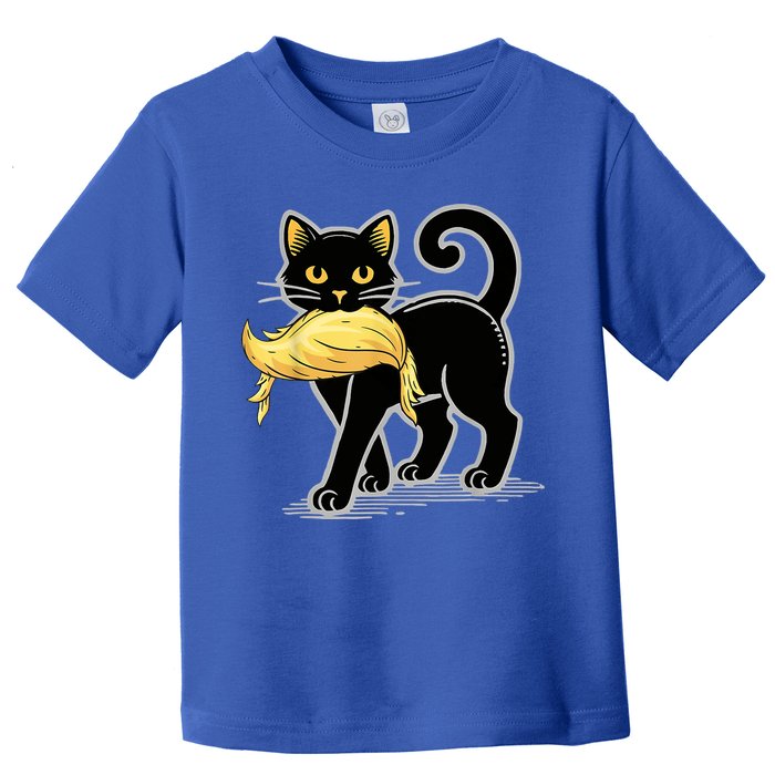 Cat Ladies For Kamala Harris Donald Trump 2024 Toddler T-Shirt