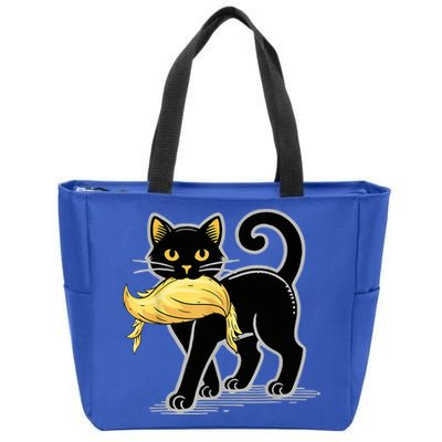 Cat Ladies For Kamala Harris Donald Trump 2024 Zip Tote Bag