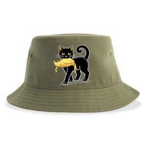 Cat Ladies For Kamala Harris Donald Trump 2024 Sustainable Bucket Hat