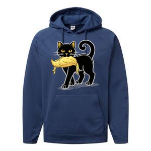 Cat Ladies For Kamala Harris Donald Trump 2024 Performance Fleece Hoodie