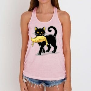 Cat Ladies For Kamala Harris Donald Trump 2024 Women's Knotted Racerback Tank