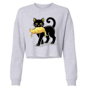 Cat Ladies For Kamala Harris Donald Trump 2024 Cropped Pullover Crew