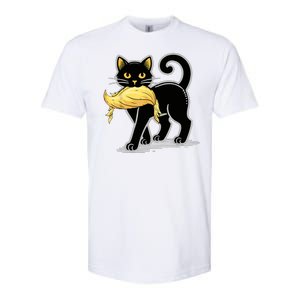 Cat Ladies For Kamala Harris Donald Trump 2024 Softstyle CVC T-Shirt