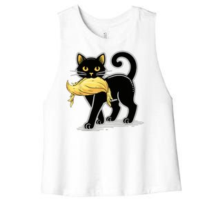 Cat Ladies For Kamala Harris Donald Trump 2024 Women's Racerback Cropped Tank