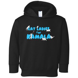 Cat Ladies For Kamala Toddler Hoodie