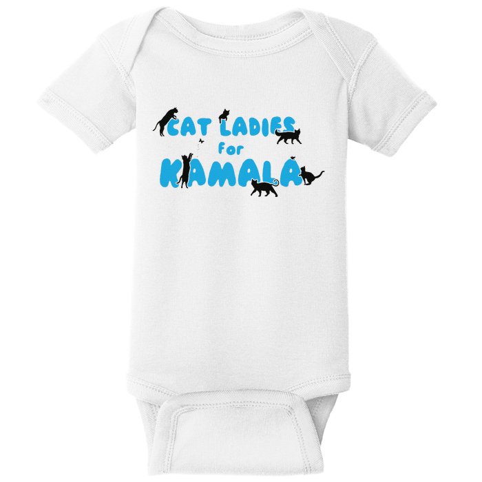 Cat Ladies For Kamala Childless Cat Ladies Baby Bodysuit