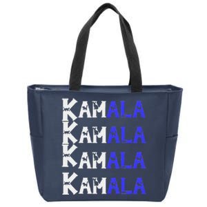 Cat Ladies For Kamala Funny Cat 2024 President Kamala Harris Zip Tote Bag