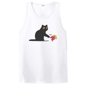 Cat Ladies For Kamala Harris Donald Trump 2024 Sarcastic PosiCharge Competitor Tank