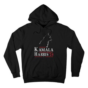 Cat Lady For Kamala Funny Cat 2024 President Kamala Harris Hoodie