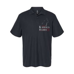 Cat Lady For Kamala Funny Cat 2024 President Kamala Harris Softstyle Adult Sport Polo