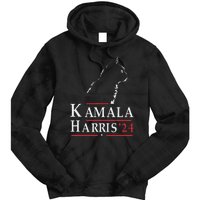 Cat Lady For Kamala Funny Cat 2024 President Kamala Harris Tie Dye Hoodie