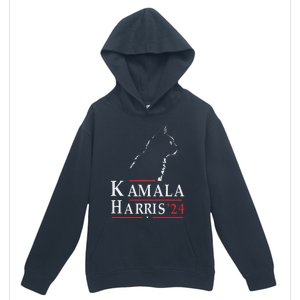 Cat Lady For Kamala Funny Cat 2024 President Kamala Harris Urban Pullover Hoodie