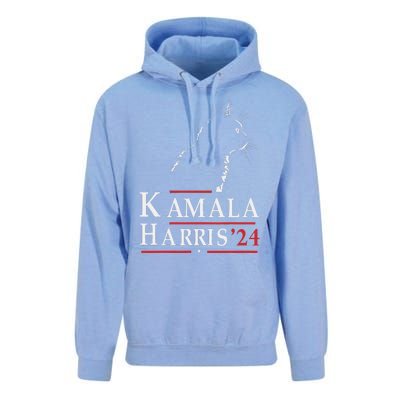 Cat Lady For Kamala Funny Cat 2024 President Kamala Harris Unisex Surf Hoodie