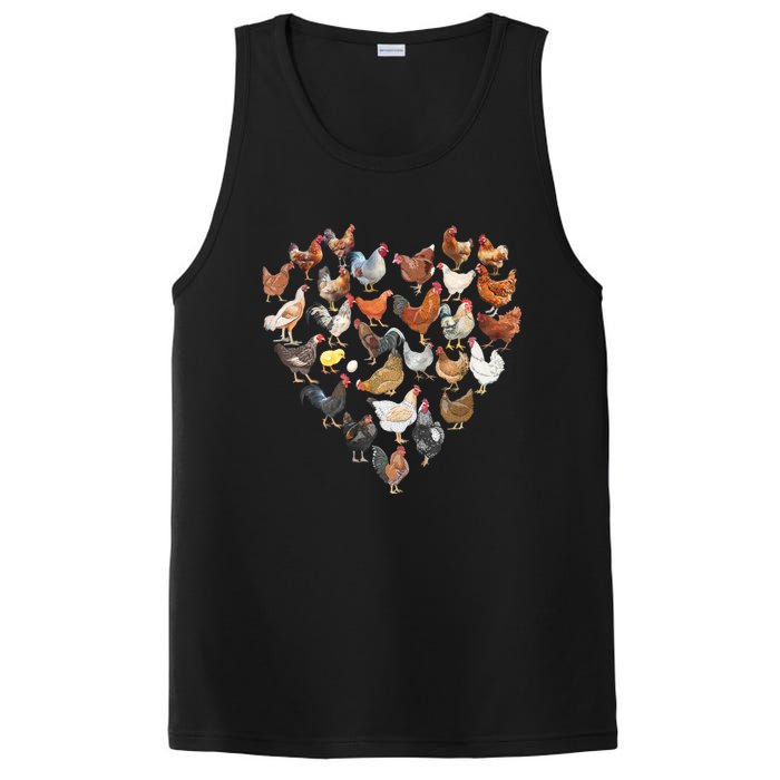 Chicken Love For Farmer Raising Chickens Farm PosiCharge Competitor Tank