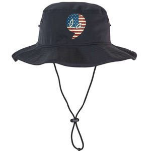 Comma La Funny Kamala Harris Usa Flag Legacy Cool Fit Booney Bucket Hat