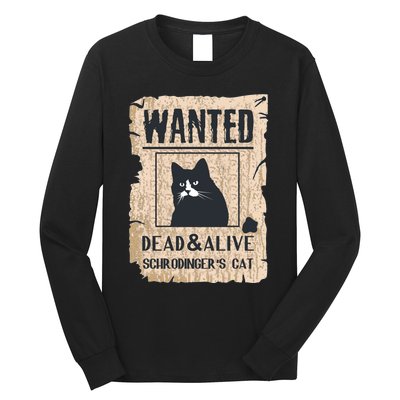 Cats Lovers Funny And Alive SchrodingerS Cat Lover Long Sleeve Shirt