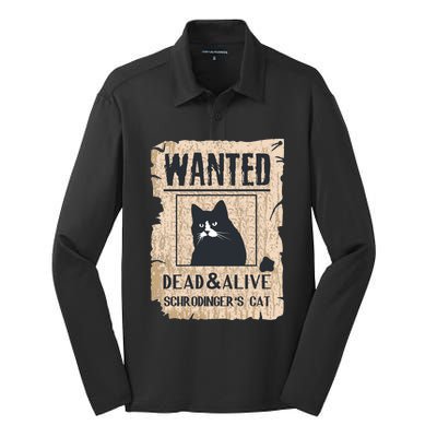 Cats Lovers Funny And Alive SchrodingerS Cat Lover Silk Touch Performance Long Sleeve Polo