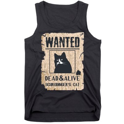 Cats Lovers Funny And Alive SchrodingerS Cat Lover Tank Top