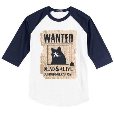 Cats Lovers Funny And Alive SchrodingerS Cat Lover Baseball Sleeve Shirt