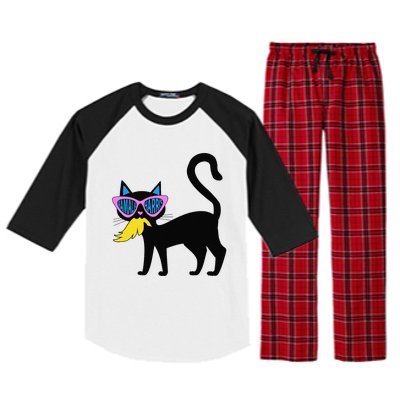 Cat Ladies For Kamala Harris Donald Trump 2024 Sarcastic Raglan Sleeve Pajama Set