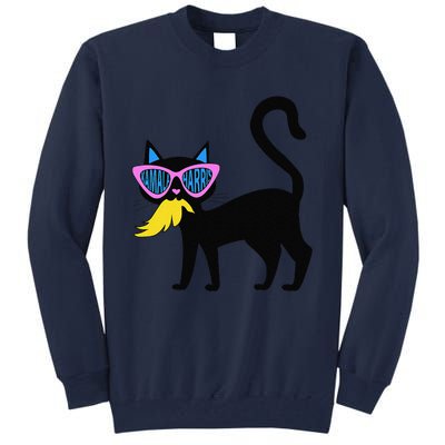 Cat Ladies For Kamala Harris Donald Trump 2024 Sarcastic Tall Sweatshirt