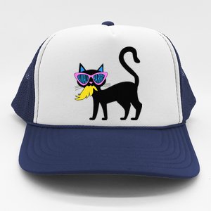 Cat Ladies For Kamala Harris Donald Trump 2024 Sarcastic Trucker Hat