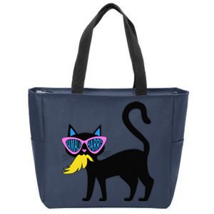 Cat Ladies For Kamala Harris Donald Trump 2024 Sarcastic Zip Tote Bag