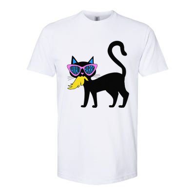 Cat Ladies For Kamala Harris Donald Trump 2024 Sarcastic Softstyle CVC T-Shirt