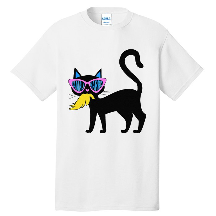 Cat Ladies For Kamala Harris Donald Trump 2024 Sarcastic Tall T-Shirt