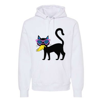 Cat Ladies For Kamala Harris Donald Trump 2024 Sarcastic Premium Hoodie