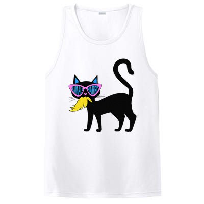 Cat Ladies For Kamala Harris Donald Trump 2024 Sarcastic PosiCharge Competitor Tank