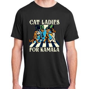 Cat Ladies For Kamala Childless Cat Ladies Not Going Back Adult ChromaSoft Performance T-Shirt