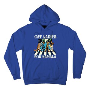 Cat Ladies For Kamala Childless Cat Ladies Not Going Back Hoodie