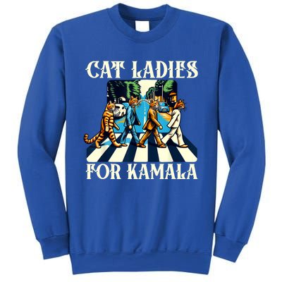 Cat Ladies For Kamala Childless Cat Ladies Not Going Back Sweatshirt