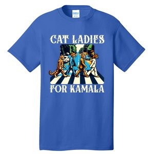 Cat Ladies For Kamala Childless Cat Ladies Not Going Back Tall T-Shirt