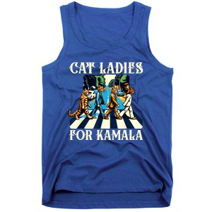 Cat Ladies For Kamala Childless Cat Ladies Not Going Back Tank Top