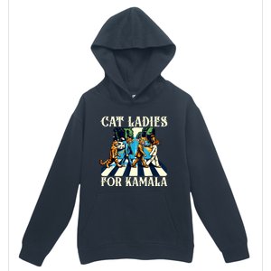 Cat Ladies For Kamala Childless Cat Ladies Not Going Back Urban Pullover Hoodie