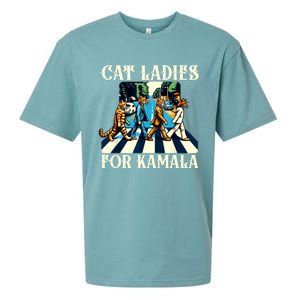 Cat Ladies For Kamala Childless Cat Ladies Not Going Back Sueded Cloud Jersey T-Shirt