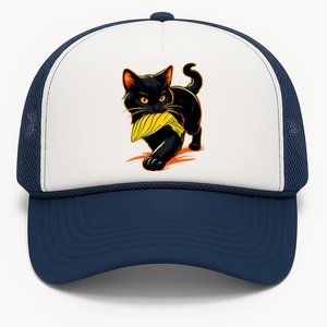 Cat Ladies For Kamala Harris Donald Trump 2024 Sarcastic Trucker Hat